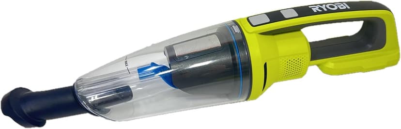 RYOBI 18V Cordless Hand Vacuum with Powered Brush PCL700B with 18V Cordless Wet/Dry Hand Vacuum PCL702B (Tools Only)