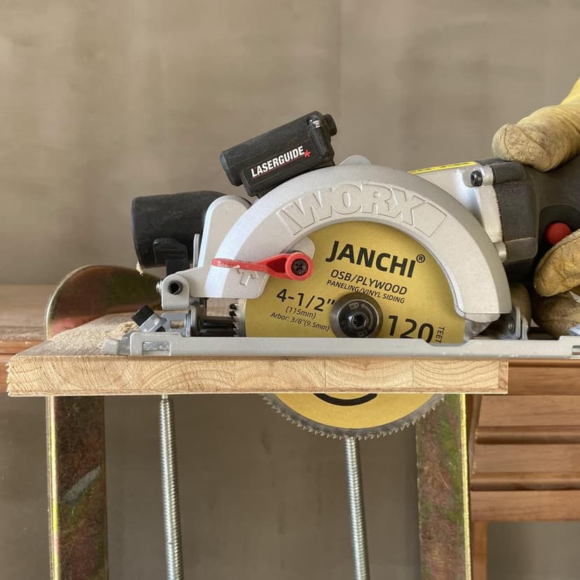 3Pack 4-1/2 Inch 120T Circular Saw Blade 3/8 Inch (9.5mm) Arbor, Plywood, OSB, Paneling and Vinyl Siding Fast and Smooth Cutting Saw Blade