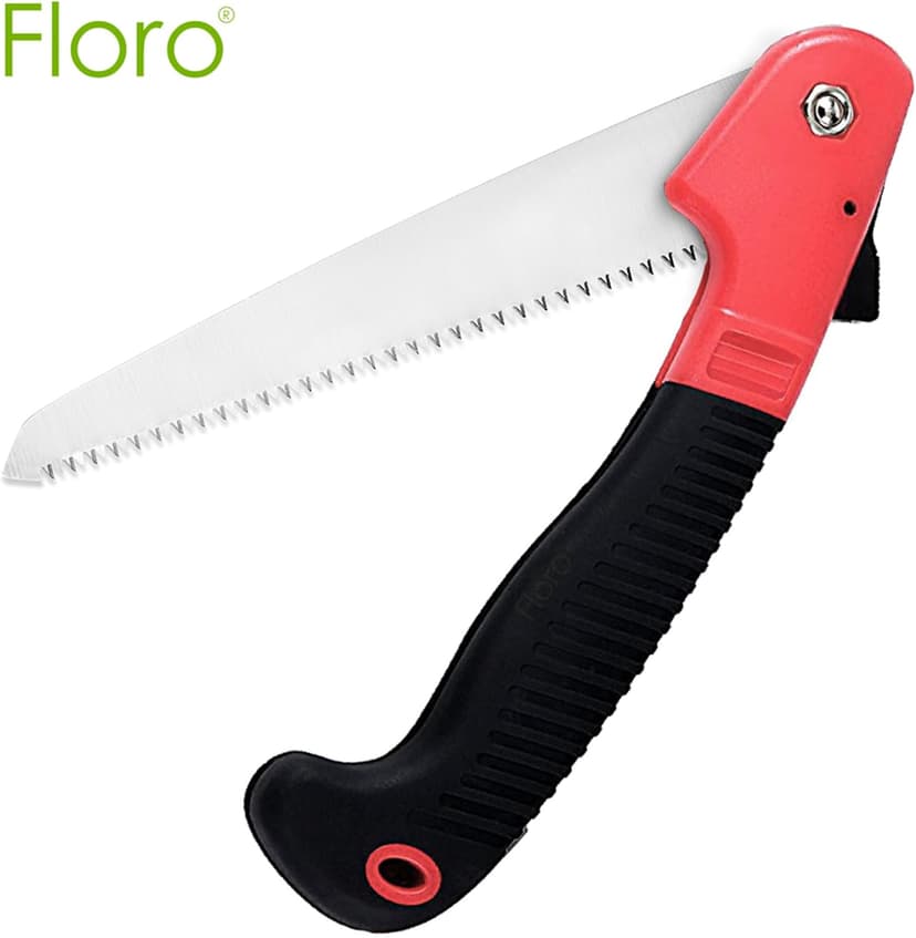 Liphontcta Folding Farm Hand Saw, Manganese Steel Folding Trim Pruner with Safety Lock, Lightweight Gardening Tool, Ideal for Tree, Shrubs, Twigs Pruning