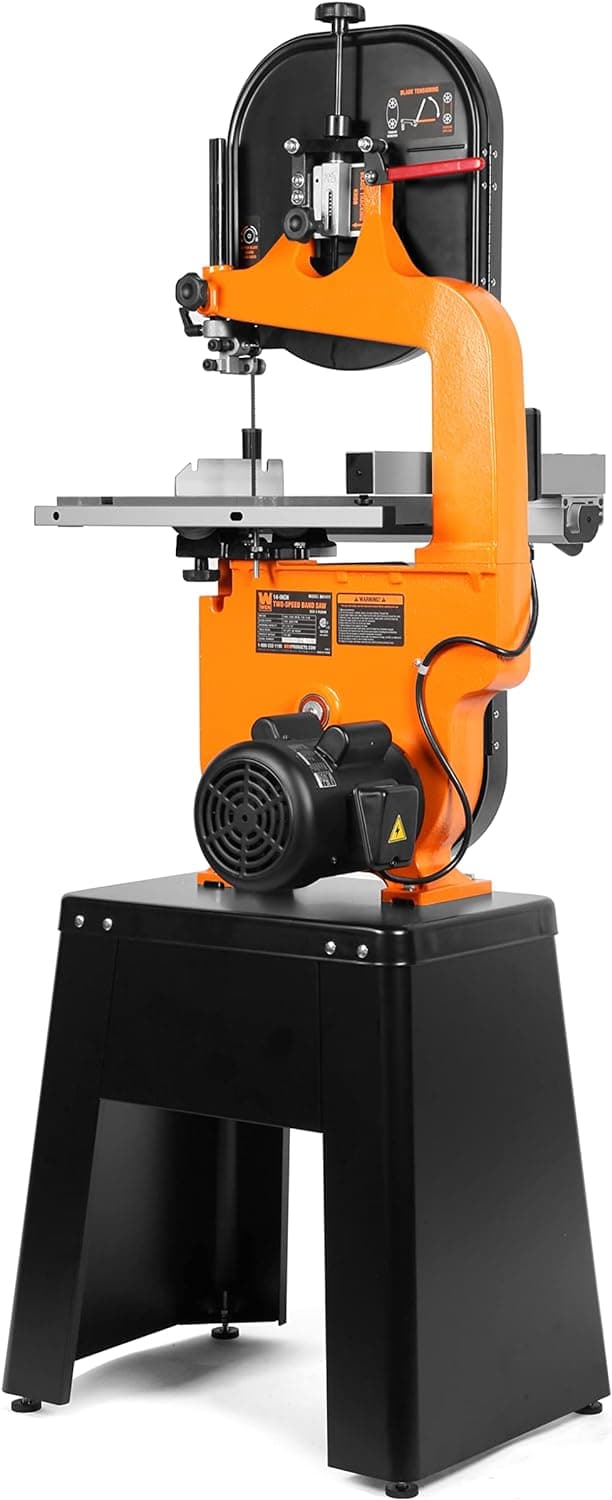 WEN Industrial Band Saw, 14-Inch, 1 HP Dual-Voltage 120V/240V, Two-Speed (BA1411)