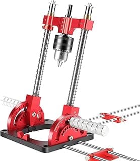 Portable Drill Guide Multi Angle Drill Guide Self-Centering Precision Drilling Jig Attachment for Drilling Angled or Straight Holes,Heavy-Duty 0° to 60° Angle Drilling Guide