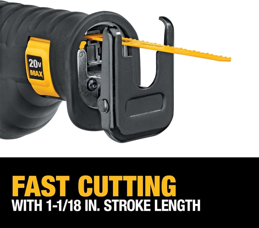 DEWALT 20V MAX* Cordless Reciprocating Saw, Battery and Charger Included (DCS380P1)