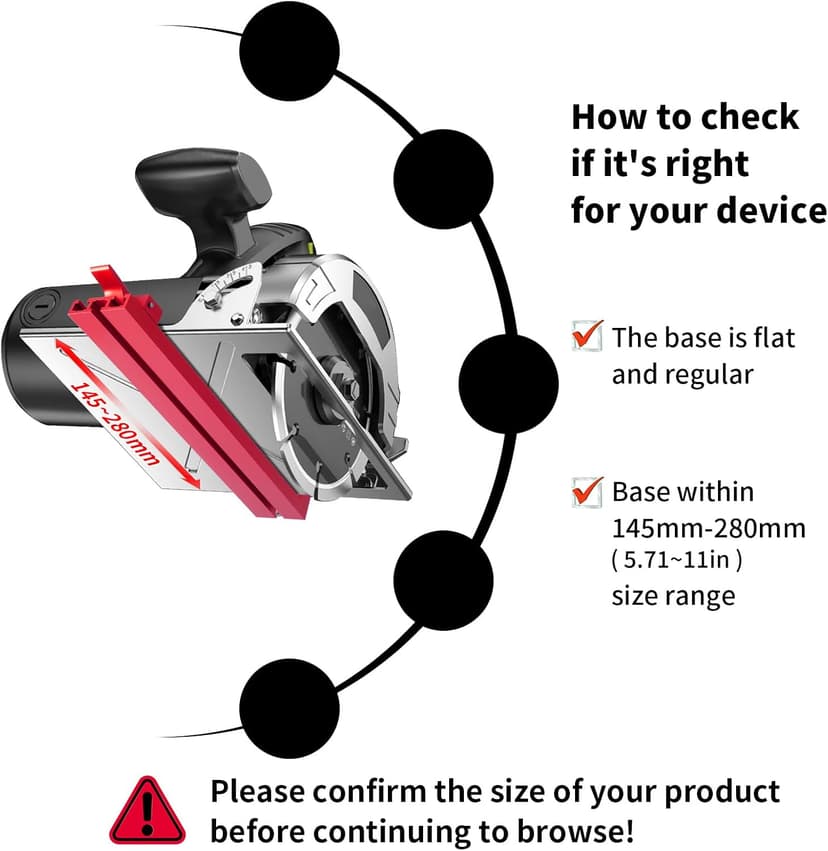 RUITOOL Circular Saw Guide Rail, Precision Aluminum Alloy Adjustable Cutting Machine Base Guide for Woodworking, Electric Cutting Guide Specially Designed for Precision Cutting and Milling Tasks
