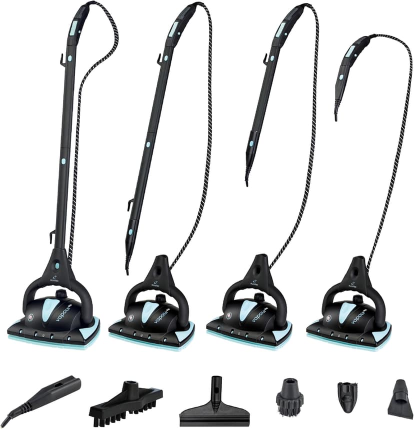 Euroflex Vapour Pro 20-Piece Steam Mop with Built-In All-in-One Portable Steam Cleaner; Ranked #1 by Good Housekeeping; 295°F & 50 PSI; Kills 99.9% Bacteria & Viruses (H1N1); 5-Year Warranty