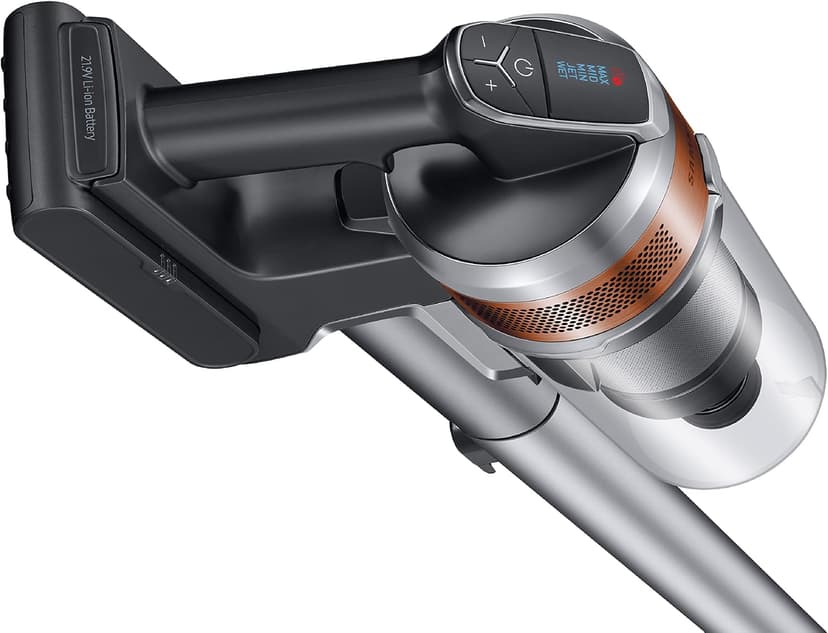 SAMSUNG Jet 75 Pet Cordless Stick Vacuum Cleaner, Lightweight w/ Turbo Brush, Mini Motorized Tool, Removable Battery, Powerful Cleaning for Hardwood Floors, Carpets, Area Rugs, VS20T7512N7/AA, Silver