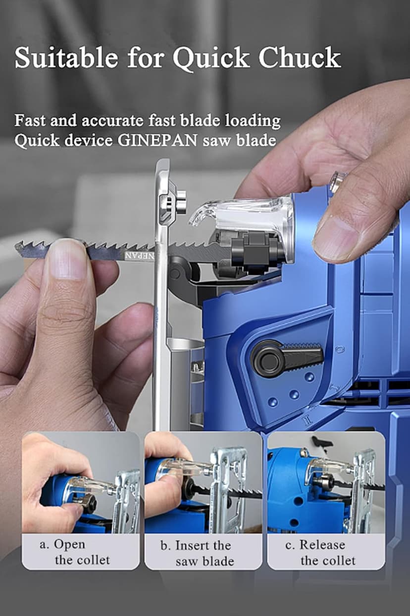 20PCS T Shank Jigsaw Blades Tool for Wood Plastic Metal Compatible with 90% Power Jig Saws Such as Bosch DEWALT RYOBI One+ Makita SKIL Black+Decker Includes 4 Each of T101B T101AO T144D T118A & T118B