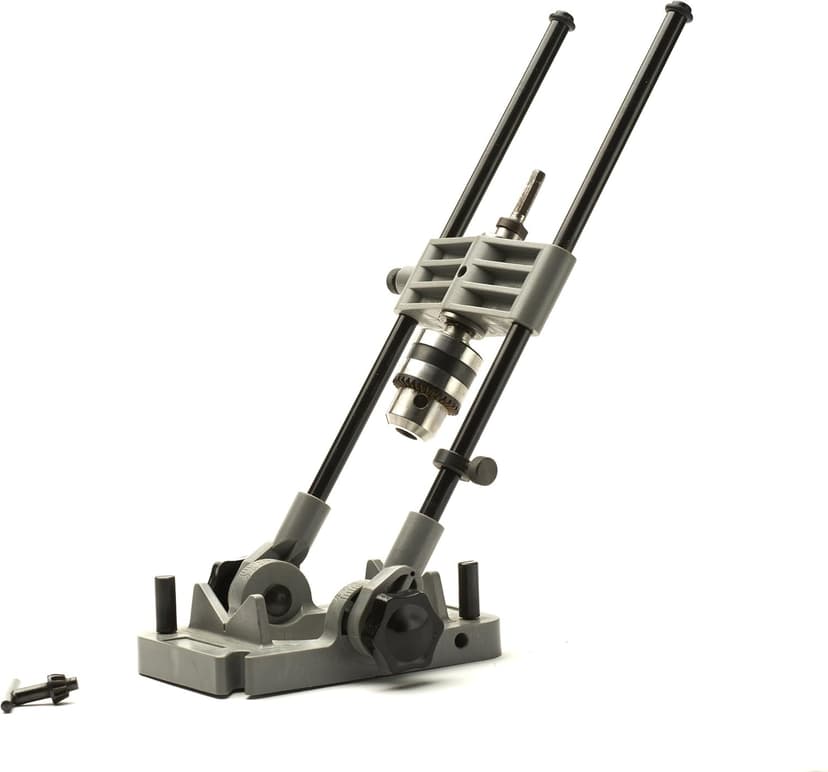 Kings County Tool Portable Drill Guide Jig | Convert Hand Drilling to Drill Press | Bore Up To 45-Degree Angles | 3/8-Inch Shaft and Chuck | 5-Degree Increments | Depth Stop Included