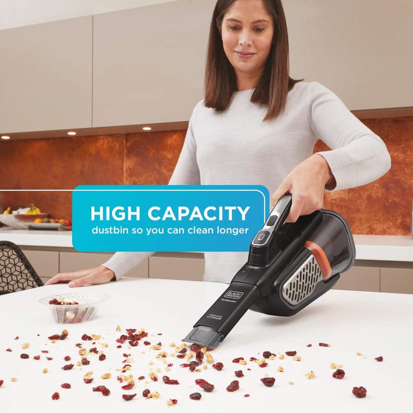 BLACK+DECKER dustbuster AdvancedClean+ Cordless Handheld Vacuum, Powerful 20V Home and Car Vacuum (HHVK515J00FF)