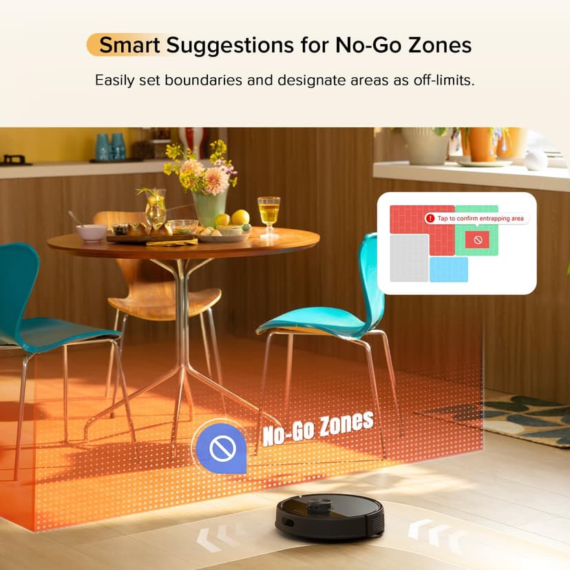 roborock Q7 M5 Robot Vacuum and Mop Combo, 10,000Pa HyperForce Suction, Robotic Vacuum Cleaner, Dual Anti-Tangle System, APP-Controlled Mopping, LiDAR Navigation, for Pet Hair and Carpet, Black