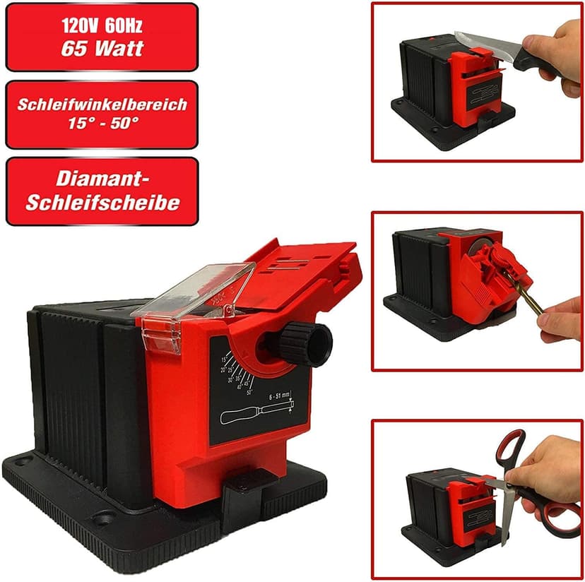 Universal Sharpening Station, Multifunctional Sharpener Professional Knife & Chisel & HSS Drill Electric Multitask Sharpening Machine