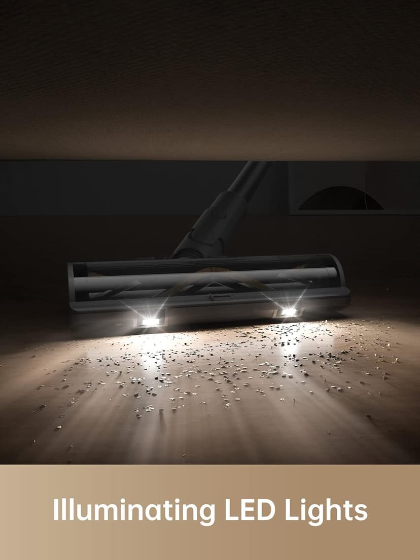 DREAME R10 Pro Cordless Vacuum Cleaner for Home, 6-in-1 Cordless Stick Vacuum Rechargeable, 65Mins Runtime, Powerful Suction, Wireless Vacuum Cleaner for Hardwood Floor, Carpet, Tile, Pet Hair, Black