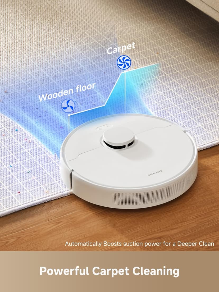 DREAME D10 Plus Gen 2 Robot Vacuum and Mop with Self-Emptying Base for 90 Days of Cleaning, 6000 Pa Suction and LiDAR Navigation, Obstacle Avoidance, Wi-Fi Connected