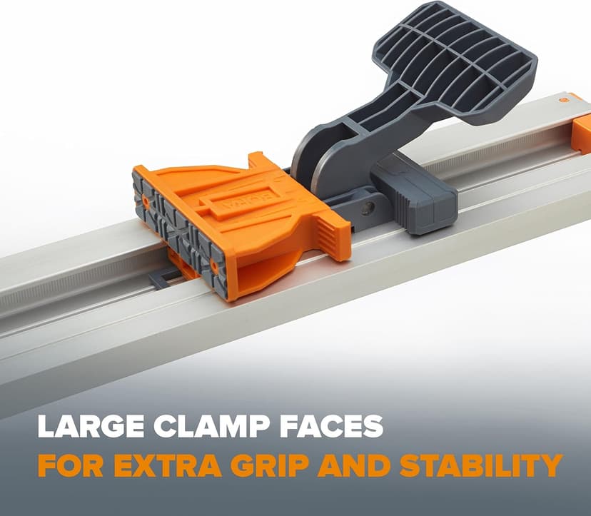 BORA 100" NGX Clamp Edge, Straight Cut Guide for Circular Saws, Aluminum, Includes 50-Inch Clamp Edge & 50-Inch Extension for 100-Inch Cutting Length, 544100