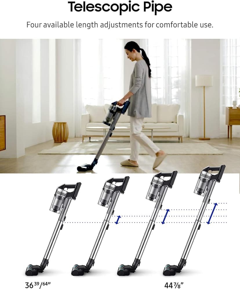 SAMSUNG 90 + Clean Station Bundle Jet Cordless Stick Vacuum, Grey