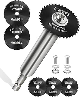 Inside Pipe Cutter for PVC Pipe with 5 Replacement Saw Blades, 1/4 Inch Hex Shank Impact Connect Inside PVC Pipe Cutter for Drill and Impact Driver, Internal Plastic Pipe Cutter Plumbing Tools