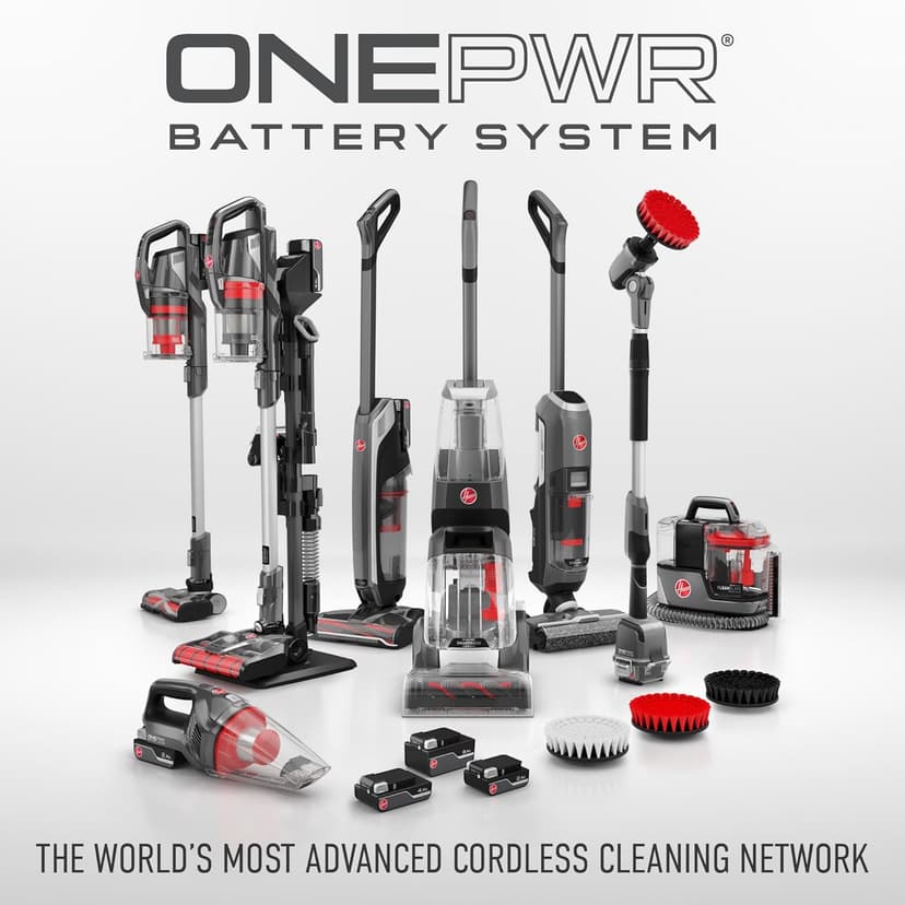 Hoover ONEPWR SmartWash Cordless Carpet Cleaner Machine, Deep Cleaning Carpet Shampooer Machine, Pair with a Hoover Carpet Cleaner Solution for a Bright, Refreshed Home