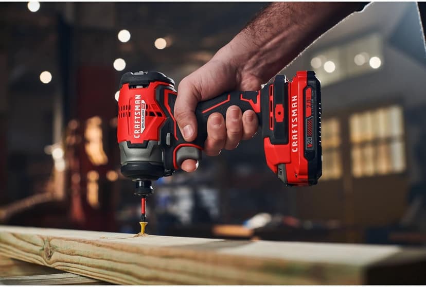 CRAFTSMAN V20 RP Cordless Drill and Impact Driver, Brushless Power Tool Combo Kit, 2 Batteries and Charger Included (CMCK211C2)