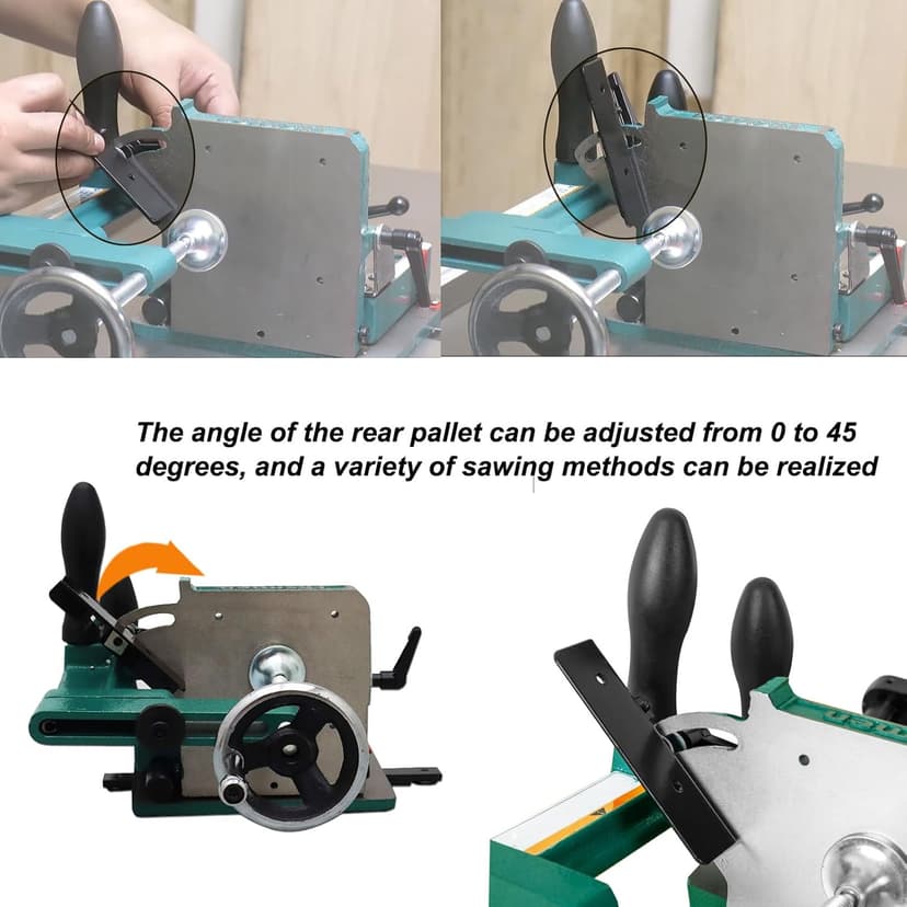 Woodworking Tenoning Jig Heavy Duty Tenoning Jig for Table Saws Dedicated Tenon Clamping Tool, Compatible with Most Table Saws