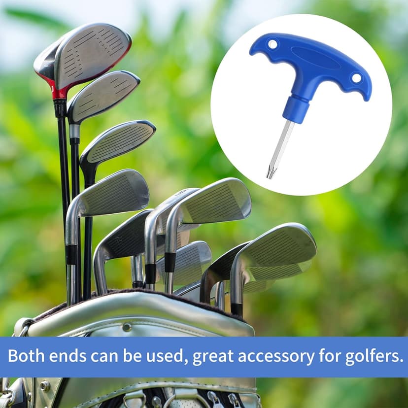 Golf Club Wrenches Tools Golf Torque Wrench Golf Head Adjustment Tool Stainless Steel Golf Club Driver Torque Tool with Plastic Handle, T20, Blue