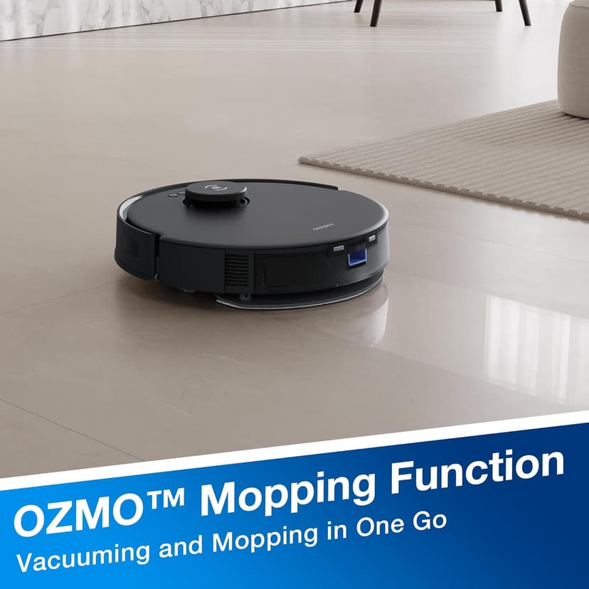 ECOVACS DEEBOT N20 Plus Robot Vacuum and Mop,with Bagless Self Emptying Station,8000Pa Powerful Suction,Anti-Tangle Technology,45-Day Capacity,300 Minutes Runtime,Perfect for Pet Hair