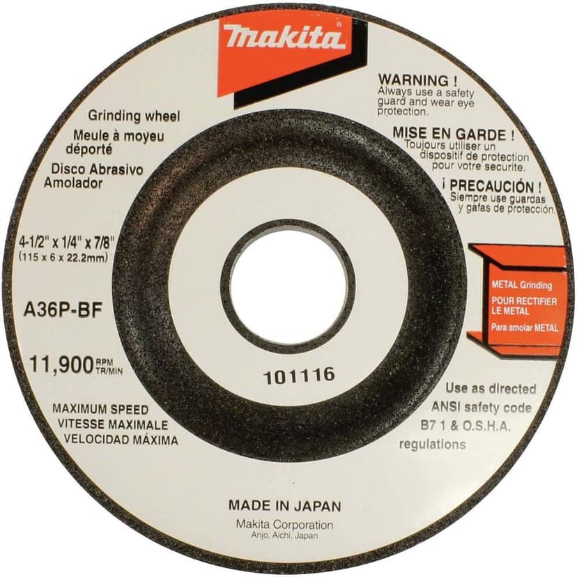 Makita 9557PBX1 4-1/2" Paddle Switch Cut-Off/Angle Grinder