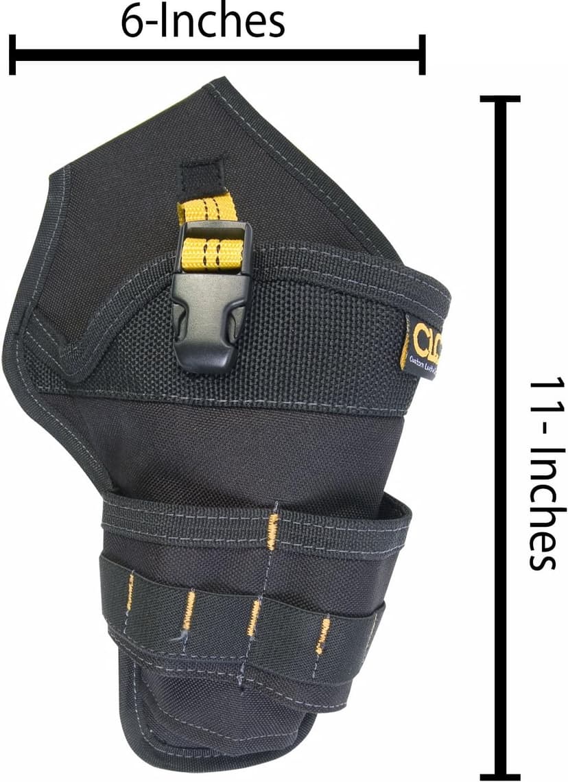 CLC Custom Leathercraft 5023 Deluxe Cordless Poly Drill Holster, Black