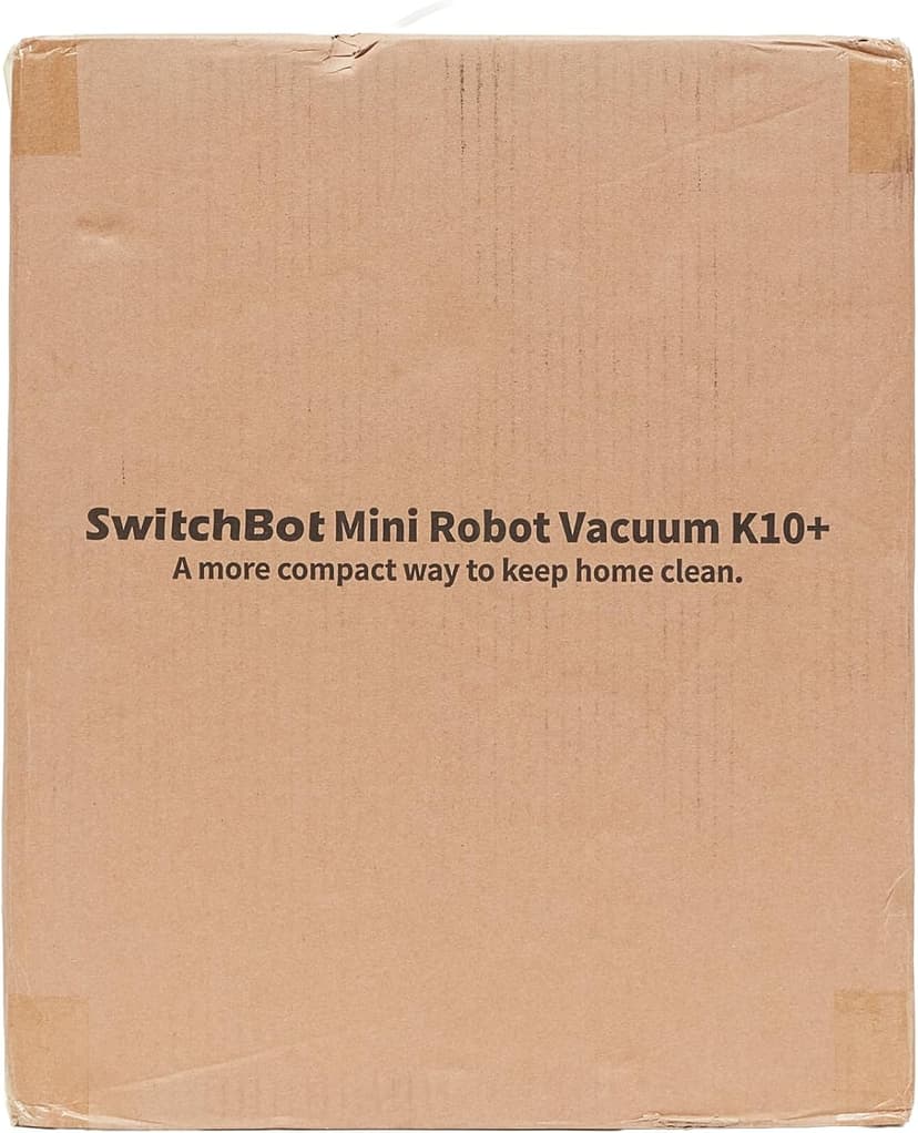 SwitchBot Mini Robot Vacuum K10+, Self-Emptying Base for 70 Days of Cleaning, LiDAR Navigation, Robot Vacuum and Mop Combo with Custom Cleaning, 48dB Ultra Quiet, 150Mins Max, Compatible with Alexa