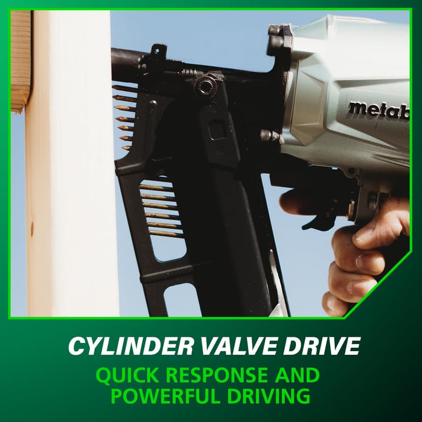 Metabo HPT Framing Nailer, Pro-Preferred Pneumatic Power Nailer & Framing Tool for Flooring, Roof Decking, Selectable Trigger & Rafter Hook, 21° 2" to 3-1/4" Plastic Collated Nails, NR83A5
