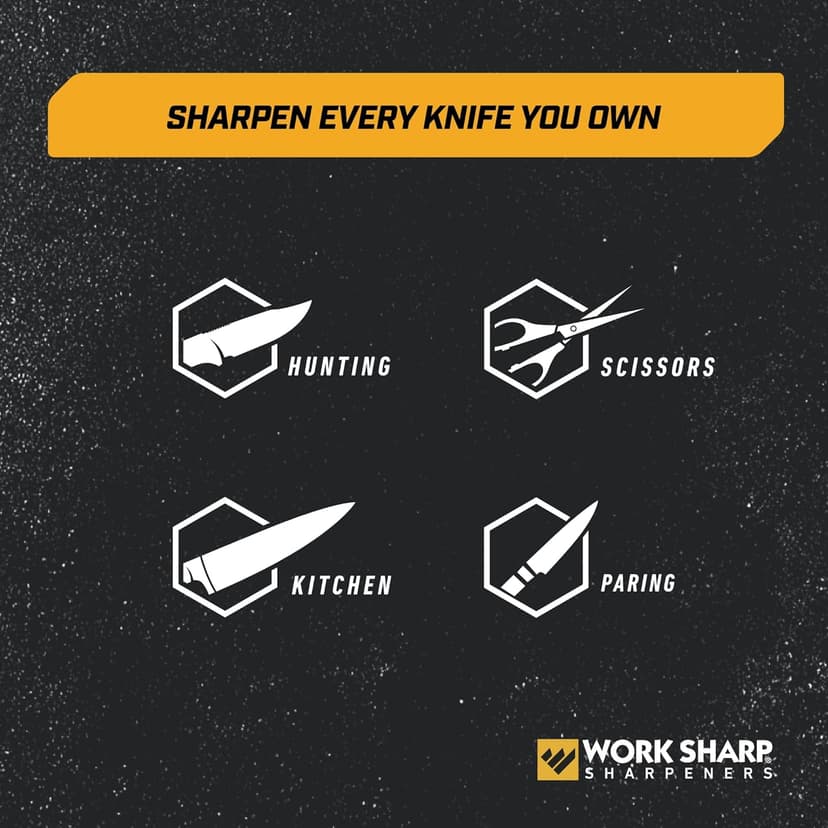 Drill Doctor Drill Bit Sharpener plus Work Sharp Benchstone Knife Sharpener, 3 sided manual knife sharpener