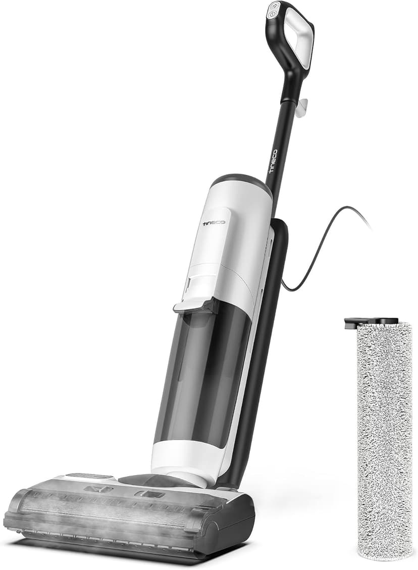Tineco FLOOR ONE S5 Steam Cleaner Wet Dry Vacuum All-in-one, Hardwood Floor Cleaner Great for Sticky Messes & Tineco Replacement Brush Roller for Floor ONE S5 Steam Wet Dry Vacuum Cleaner