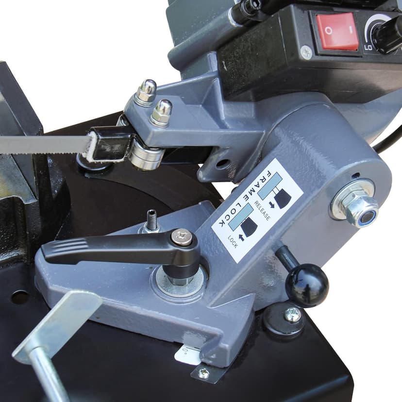 ​KAKA Industrial Benchtop Metal Cutting Band Saw 1000W, 40-88MPM Blade Speed, 0°-45° Adjustable Table, 3.3"x4.1" Cutting Capacity BS-85 for Metal/Wood/Plastic -110V