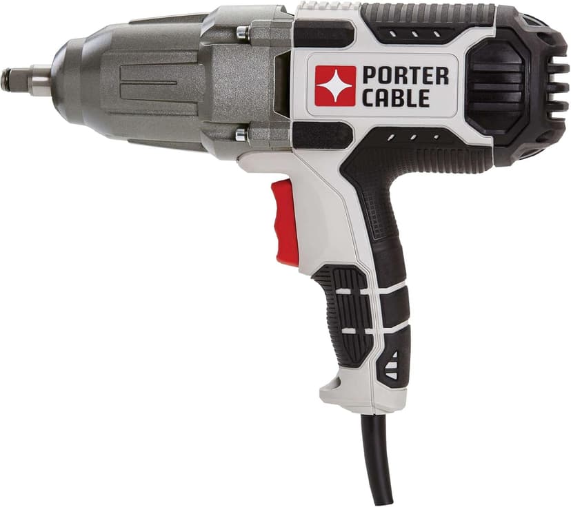 PORTER-CABLE Impact Wrench, 450 lbs of Torque, 1/2 Inch Hog Ring, 7.5-Amp, Corded (PCE211)