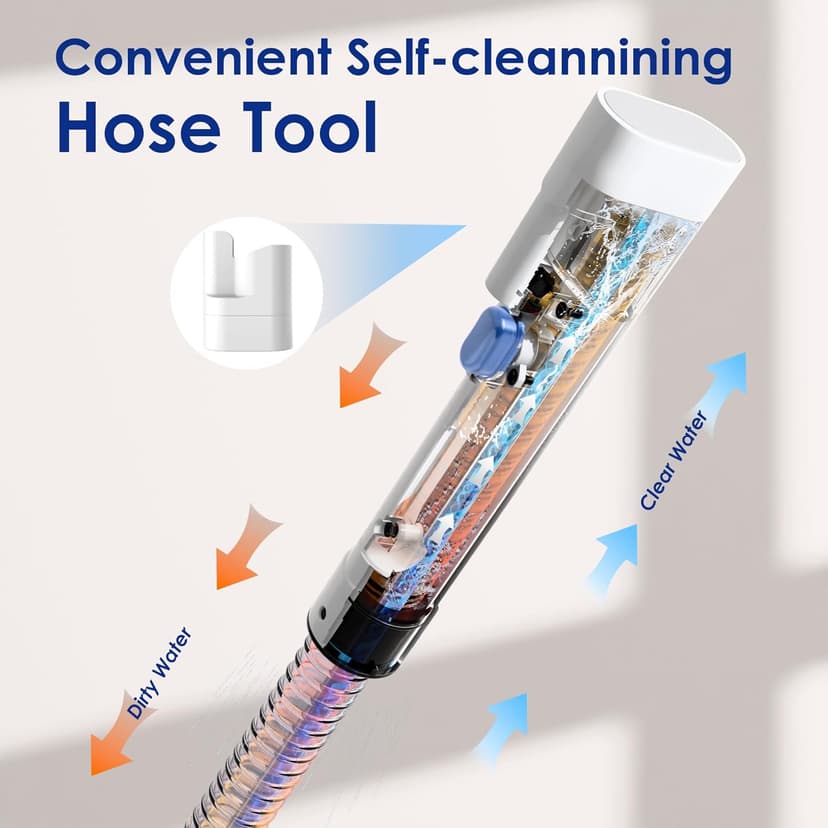 Portable Carpet Cleaner Machine, Carpet Shampooer, 15Kpa Upholstery Cleaner with 3 Tools, 54oz Large Water Tank, 16.4ft Power Cord, Spot and Stain Deep Cleaner for Rug, Couches, Car,azure