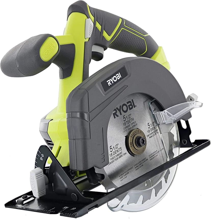 RYOBI 18-Volt Cordless 5 12inch Circular Saw Kit with a 4Ah Battery and Charger (No Retail Packaging)