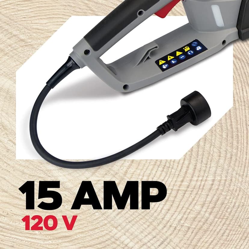 Oregon 15 Amp Powerful Self-Sharpening Corded Electric Chainsaw with 18-Inch (45cm) Guide Bar, Low Kickback 15 Amp Chainsaw, with Integrated Powersharp Chain, 2-Year Warranty (CS1500)