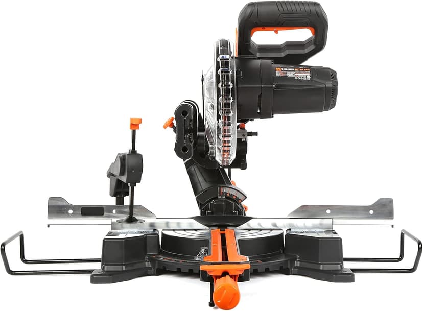 WEN MM0713 9.5-Amp 7.25-Inch Single Bevel Compact Sliding Compound Miter Saw with LED Cutline Guide, Black