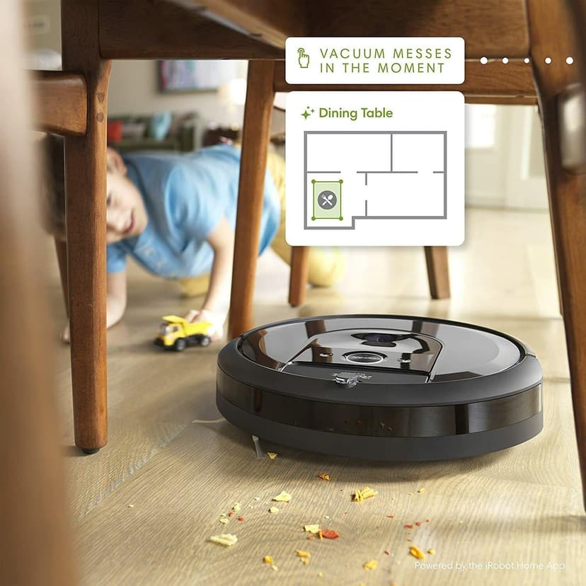 iRobot Roomba E6 (6199) Robot Vacuum - Wi-Fi Connected, Compatible with Alexa, Ideal for Pet Hair, Carpets, Hard, Self-Charging Robotic Vacuum, Sand Dust (Renewed)
