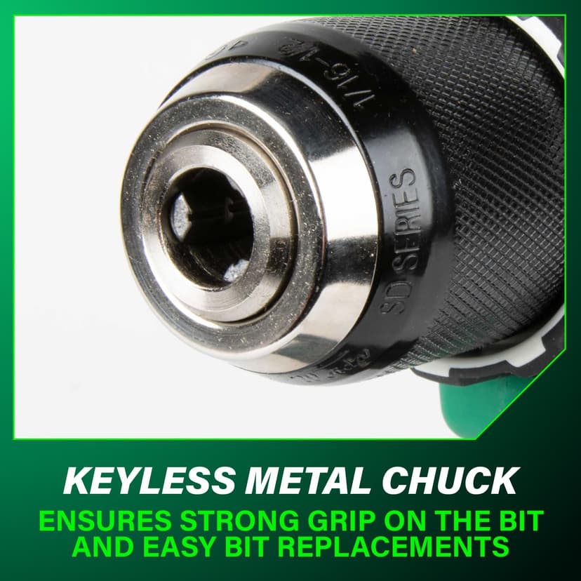 Metabo HPT 18V MultiVolt 1/2" Cordless Brushless Driver Drill Kit, High Power Drill Set with Bag, 2 Lithium-Ion Metabo Batteries and Charger, Compact Lightweight Power Driver, DS18DEX