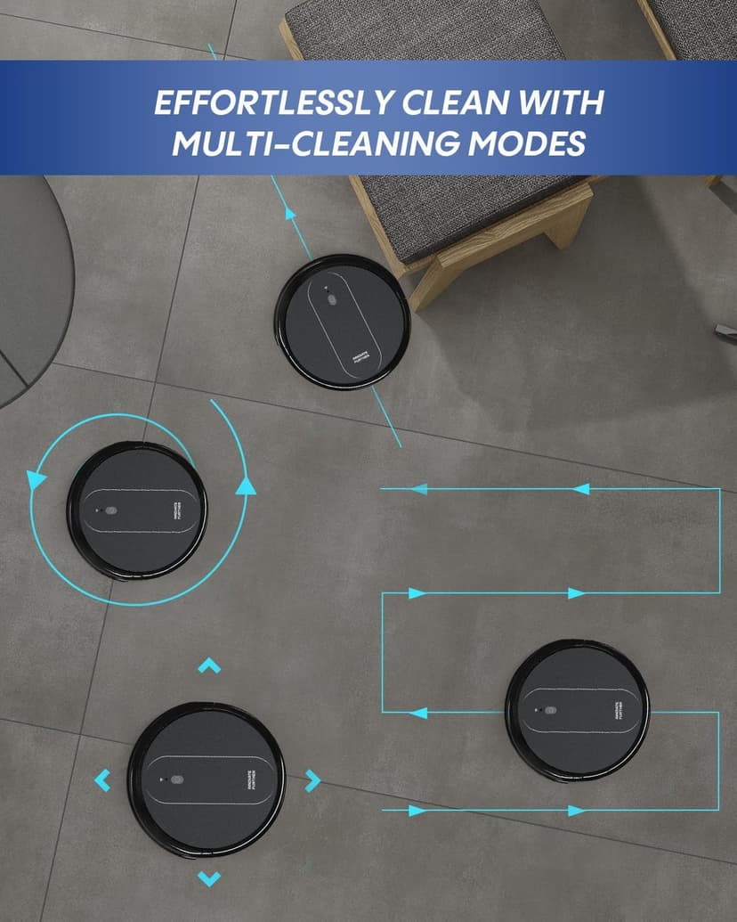 3-in-1 Robot Vacuum and Mop 4000Pa Strong Suction Robot Vacuum Cleaner & Smart Navigation & Alexa/APP Control & Central Brush & Auto Recharge, Vacuum Robot for Pet Hair, Hard Floors & Low-Pile Rugs