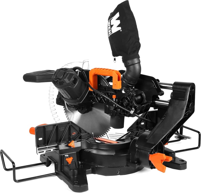 WEN MM1215 15-Amp 12-Inch Dual Bevel Sliding Compound Miter Saw with LED Cutline