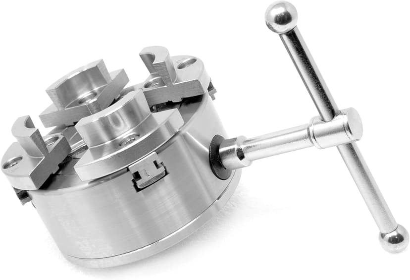 WEN LA4374 3.75-Inch 4-Jaw Self-Centering Lathe Chuck Set with 1-Inch x 8TPI Thread