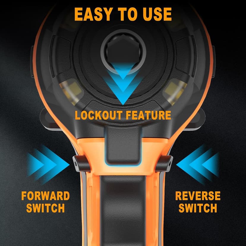 Cordless Impact Driver (Tool Only) Compatible with Dewalt 20V Max Battery, Up to 2300 In-lbs Brushless1/4" Impact Driver, 4-Speed Lightweight Power Impact Drivers with Tool Bag, LED Light