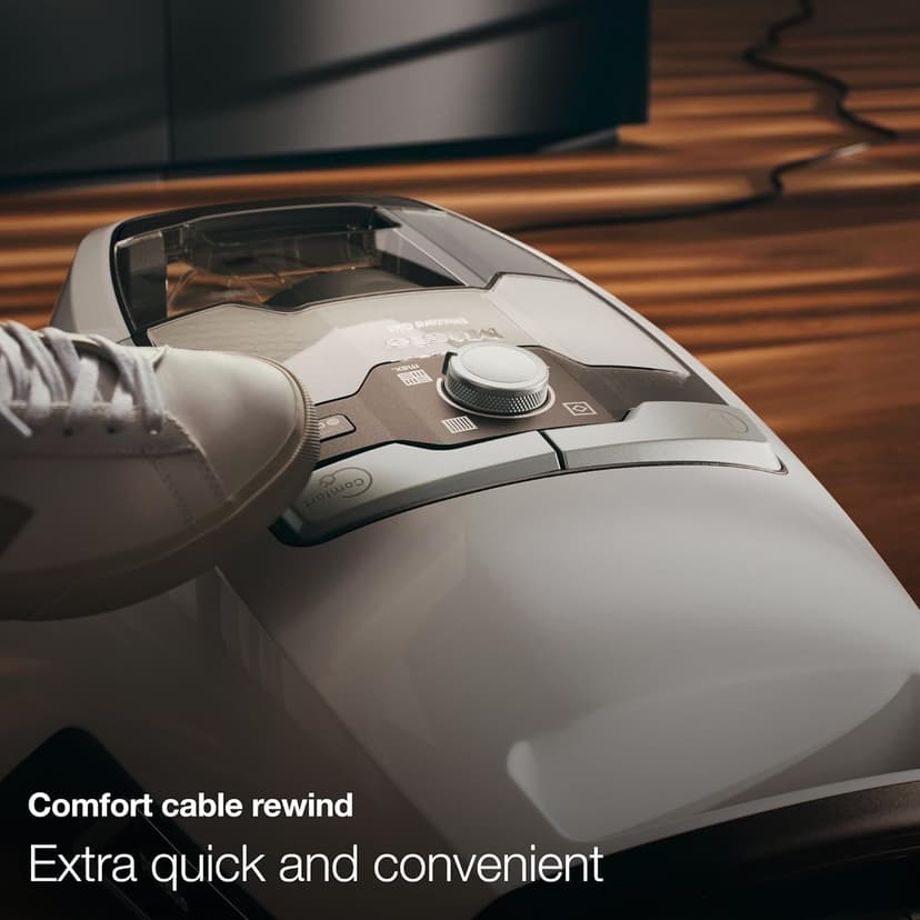 Miele Blizzard CX1 Cat & Dog Bagless Canister Vacuum, Lotus White - Pet Hair, Portable