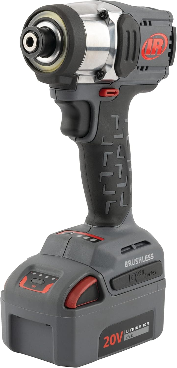 Ingersoll Rand W3111-K22 20V 1/4" Hex Cordless Impact Driver 2 Battery Kit, Mid-Torque, Compact, Pistol Grip