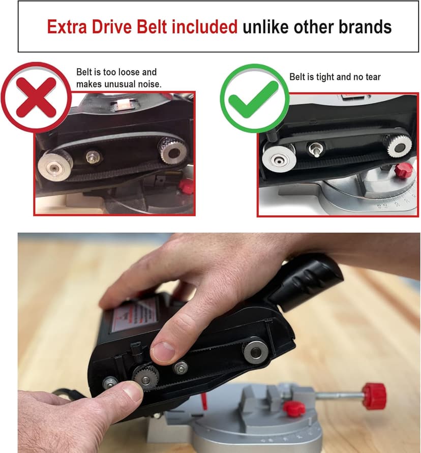 JOUNJIP Mini Miter Cut-Off Chop Saw for Hobby Miniature Model Making, Carbon Arrow Shafts, Zinc Stained Glass Came, 223/5.56 Brass - Cuts Max. 1/2" High x 1/2" Wide or 1/4" H x 3/4" W