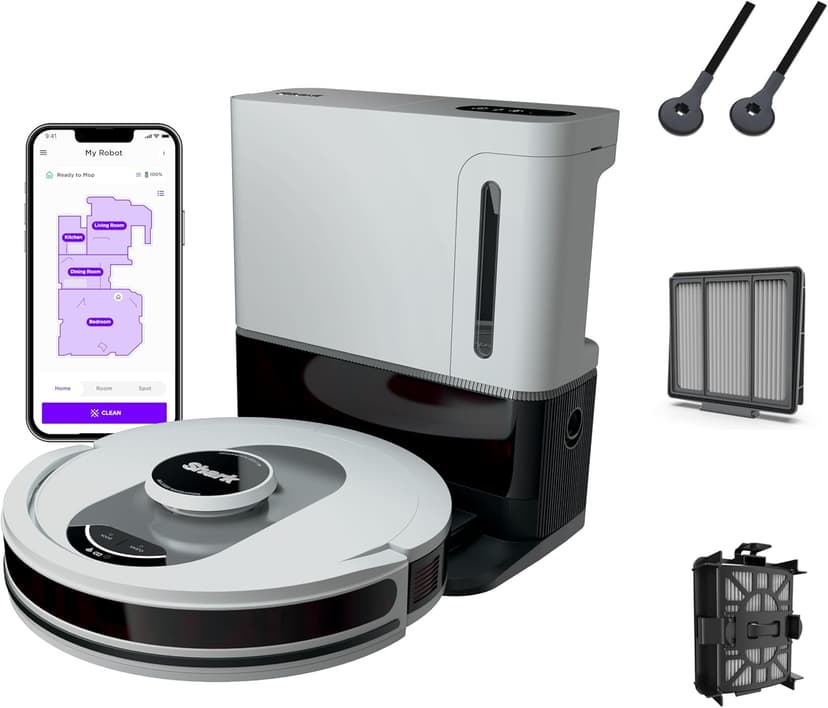Shark AI Ultra Voice Control Robot Vacuum with Matrix Clean Navigation, Home Mapping, 60-Day Capacity, XL Self-Empty Base for Homes with Pets, Carpet & Hard Floors