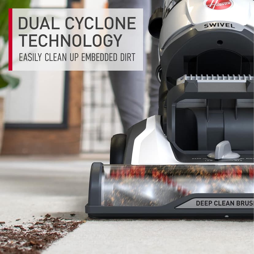 Hoover MAXLife Elite Swivel Vacuum Cleaner, Bagless Upright Vacuum, HEPA Media Filtration, MAXLife System, WindTunnel Technology, Corded Vacuum Cleaners for Home Use