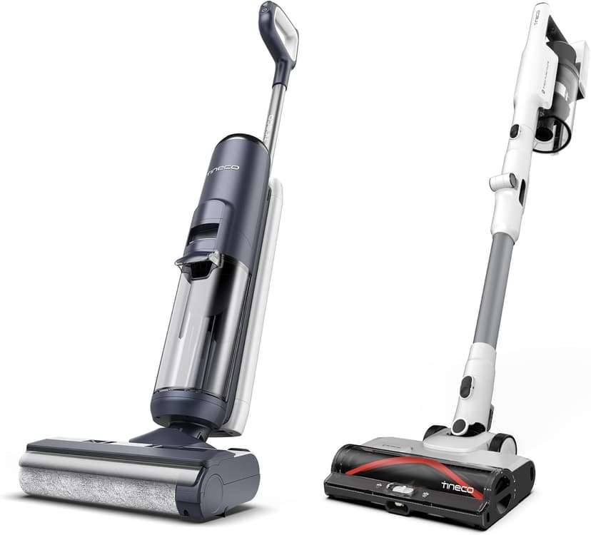 Tineco Floor ONE S5 Smart Cordless Wet Dry Vacuum Cleaner and Mop for Hard Floors&Pure ONE A50S Cordless Stick Vacuum Cleaner, 185W Suction, 70Min Runtime