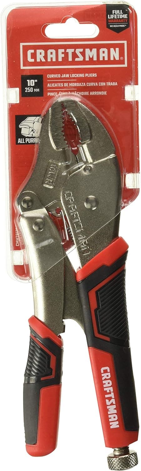 CRAFTSMAN Locking Pliers, Curved Jaw, 10WR, 10-Inch (CMHT81726)