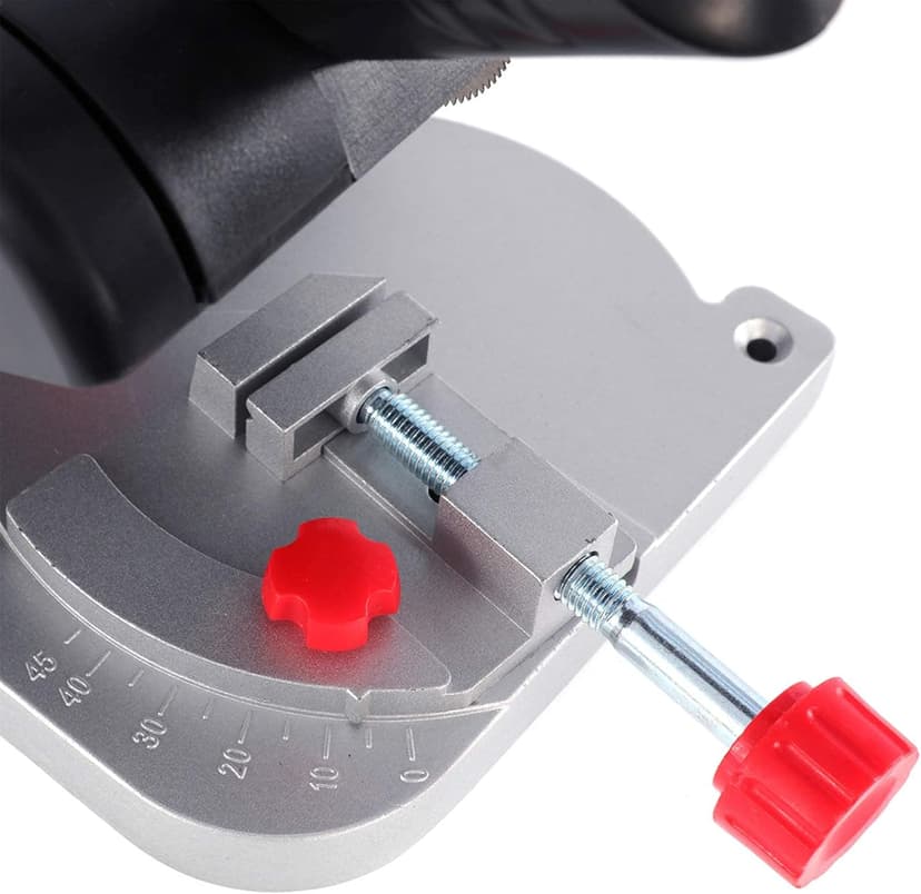 BEAMNOVA Mini Miter Saw Electric Power Table Benchtop Cut-Off Chop Max 45 Degree Cutting for Crafts Miniatures Metal Wood Plastic Compound Cutter